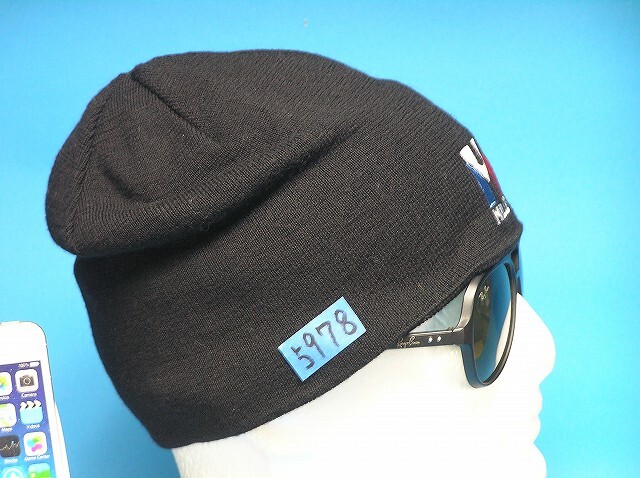 ミレー 帽子 ニット帽 ウール100% フリース防寒 55㎝~62cm 黒 大きめ 冬 アウトドア Uサイズ ♪5978拍卖