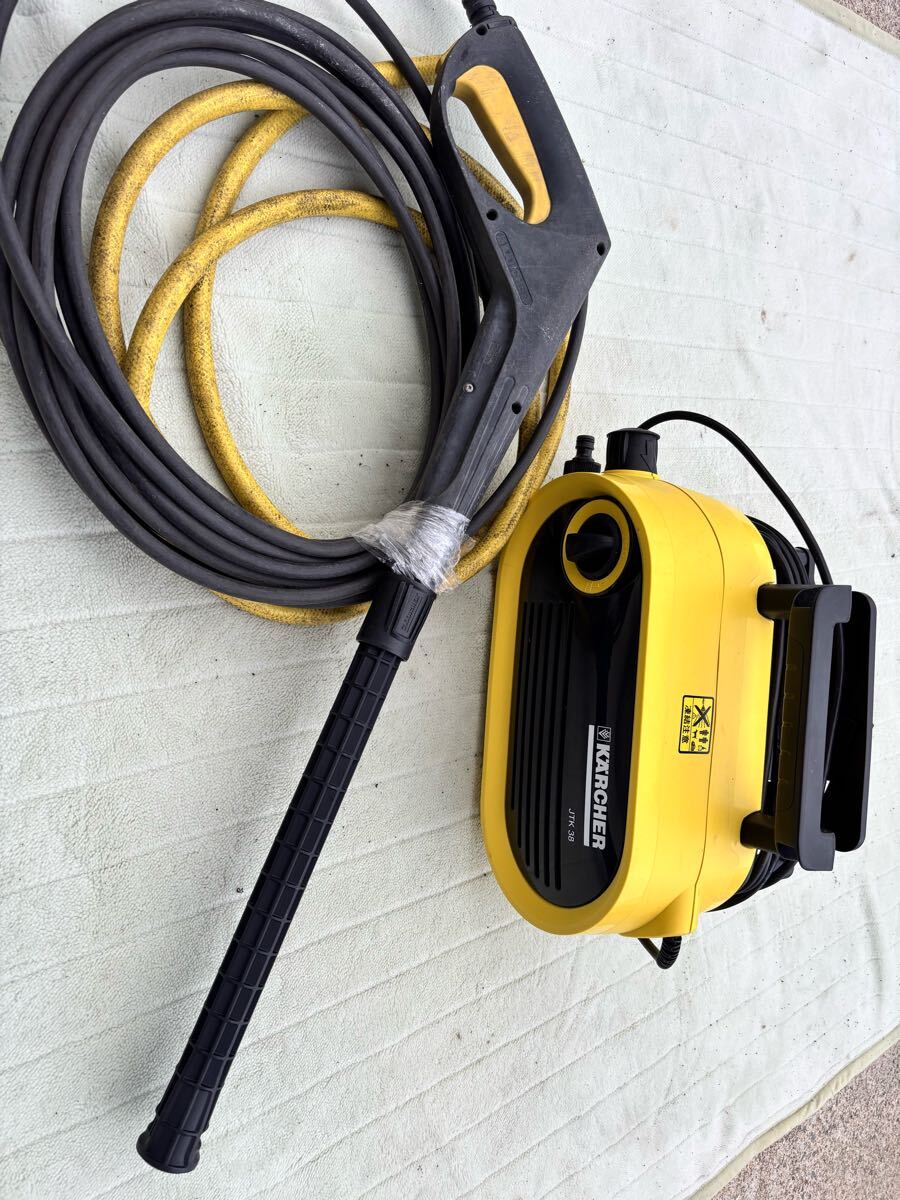 KARCHER ケルヒャー JTK38 高圧洗浄機 家庭用高圧洗浄機 DIY 掃除 壁 床 タイル 洗車 通電確認済み 現状売り切り拍卖