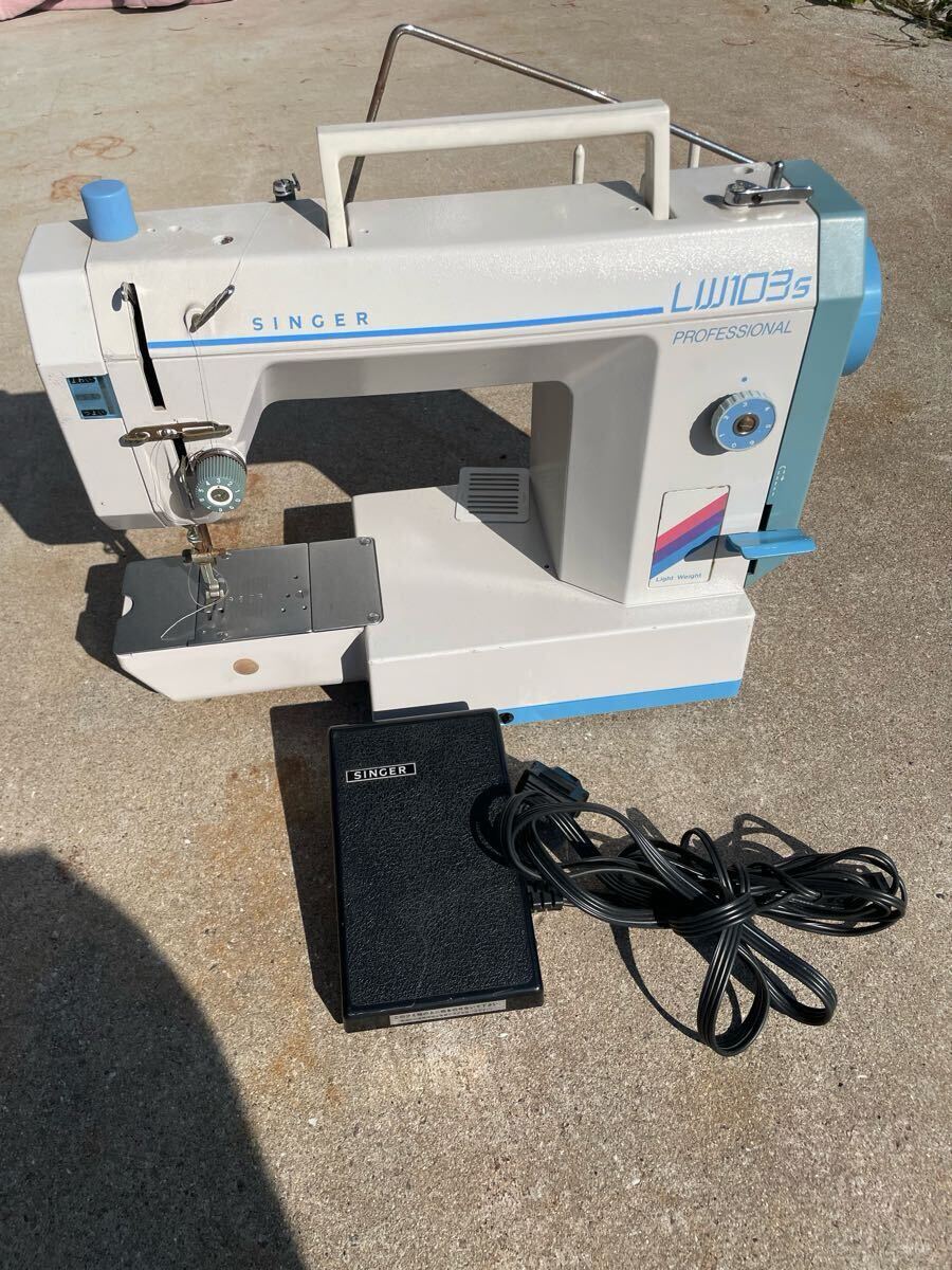 SINGER シンガー LW103s PROFESSIONAL プロフェッショナルミシン 職業用ミシン 裁縫 刺繍 ハンドクラフト プロ用 ミシン 現状売り切り拍卖