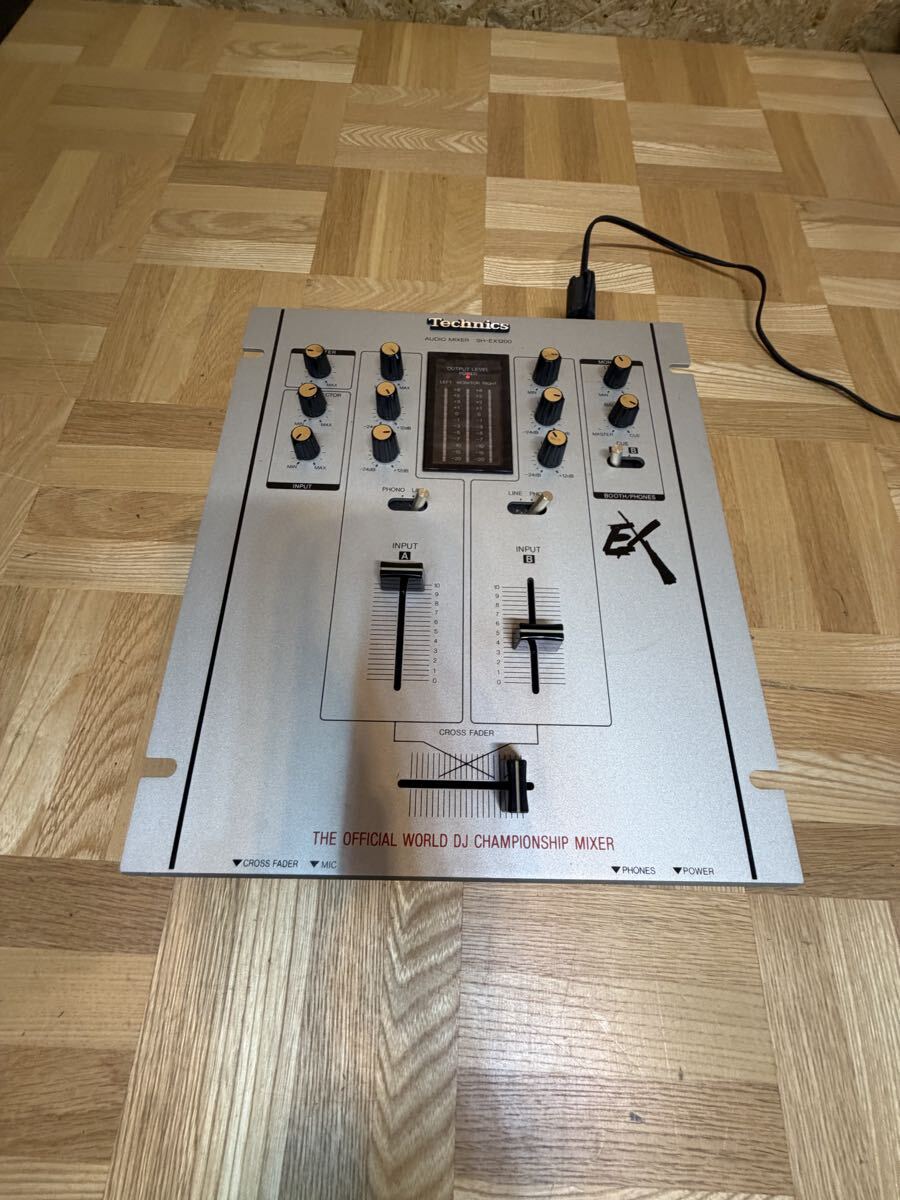 美品 Technics テクニクス SH-EX1200 EX ミキサー AUDIO MIXER オーディオミキサー DJミキサー シルバー 松下電器 made in Japan 現状売り拍卖
