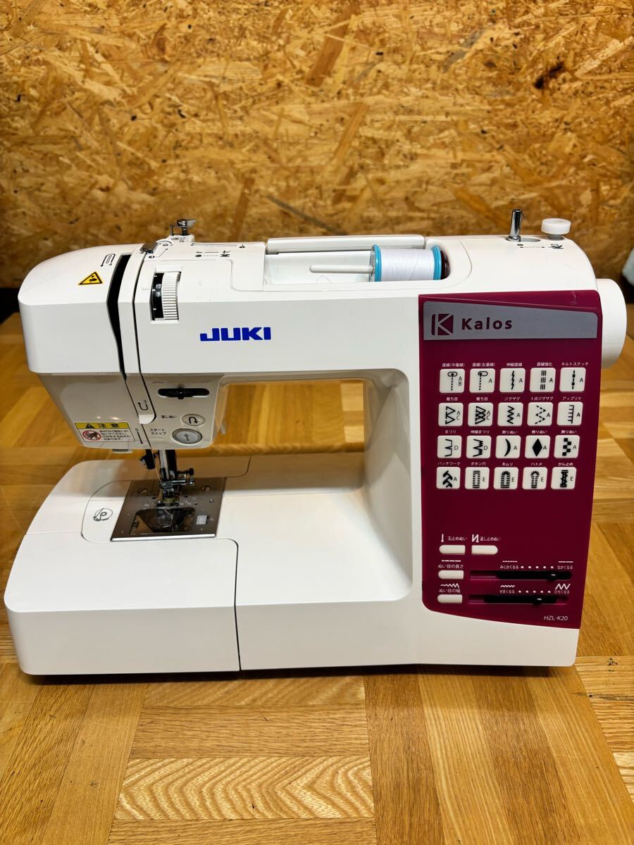 JUKI ジューキ HZL-K20 kalos カロス コンピューターミシン ハンドクラフト 手工芸 裁縫 通電確認済み 現状売り切り拍卖