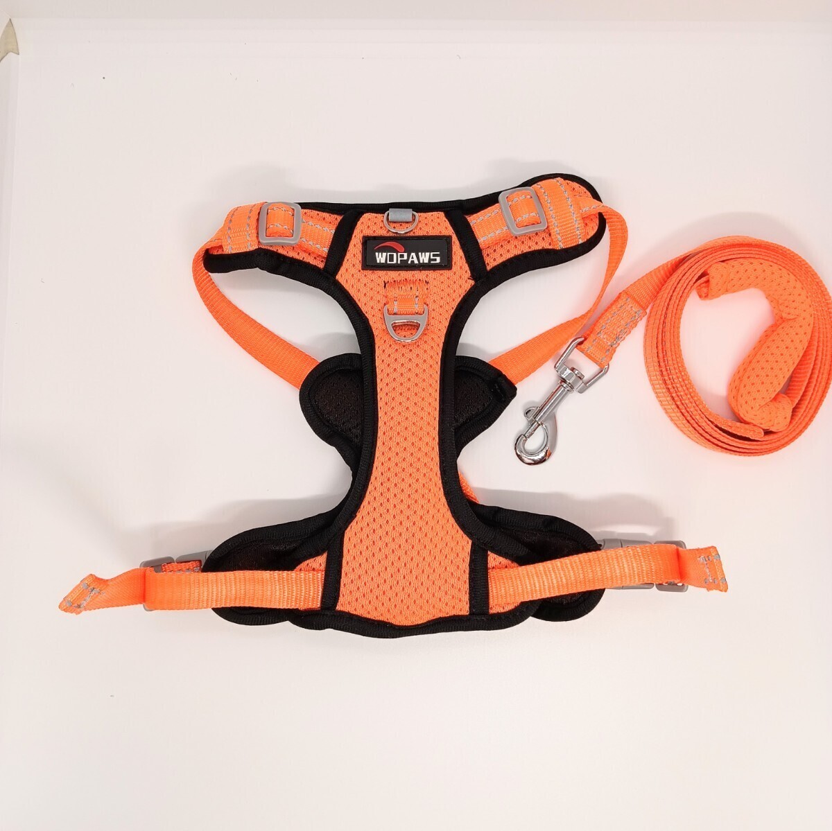 反射素材ハーネス 胴輪 小型犬 中型犬S サイズ 柔らか 通気性抜群 新品未使用拍卖