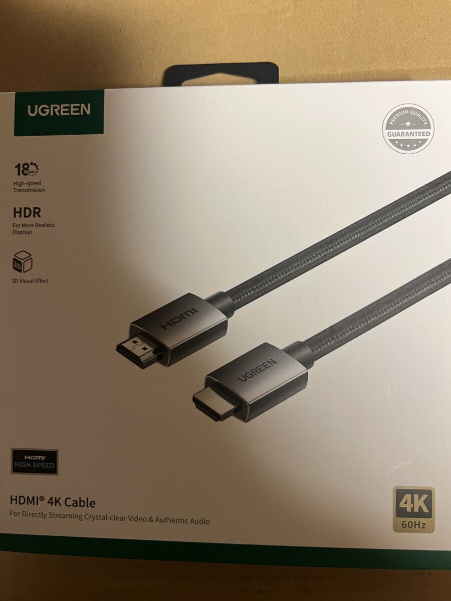 新品・未開封 UGREEN HDMI 4K 60Hz ケーブル 2m 高速伝送 HDR対応 18Gbps ハイスピードタイプA メッシュケーブル拍卖