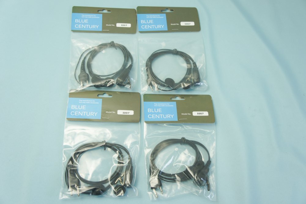 長期保管 未使用品 BLUECENTURY イヤホンマイク I007 4個セット ALINCO トランシーバー用 【JSPRN0001互換品】【FTH-80 / FTH-50対応】拍卖