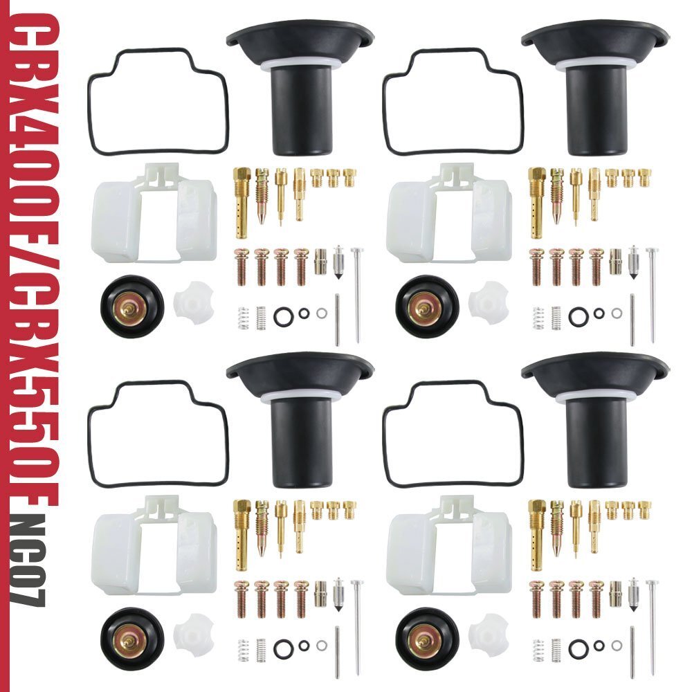 キャブレター リペアキット CBX400F CBX550F NC07 オーバーホール 修理 交換 燃調 4気筒分 ダイヤフラム レストア 部品 純正互換 キャブ拍卖