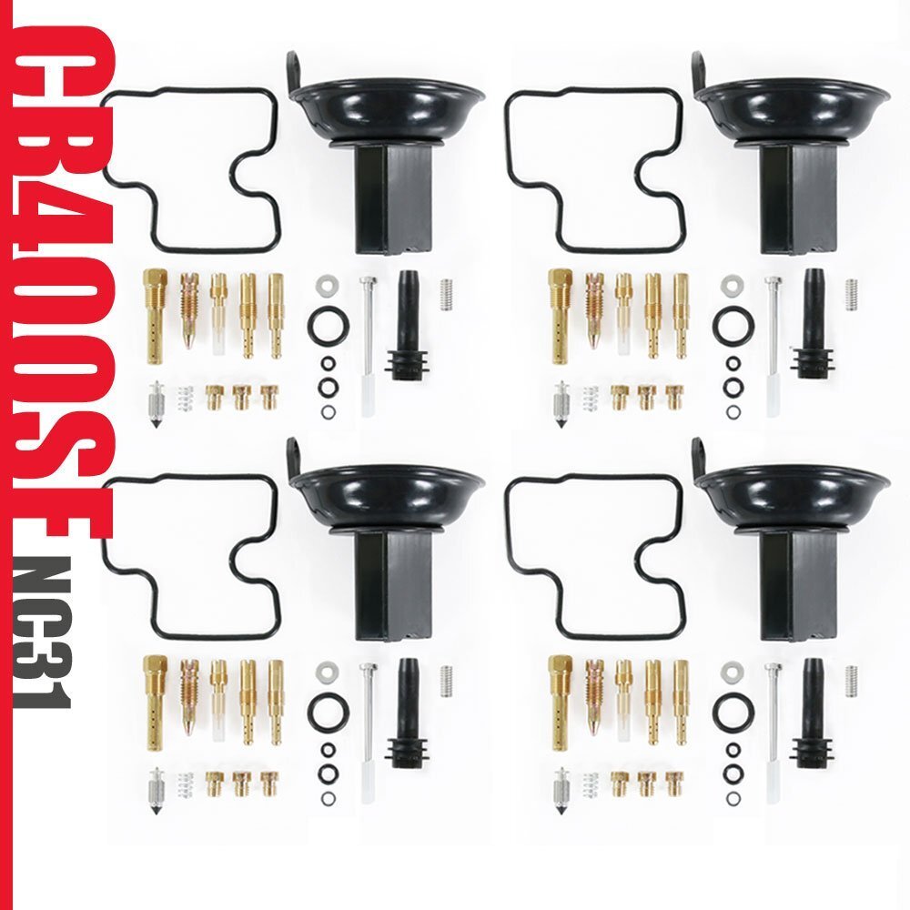 キャブレター リペアキット CB400SF NC31 オーバーホール 修理 交換 燃調 4気筒分 ダイヤフラム レストア 部品 純正互換 キャブ拍卖