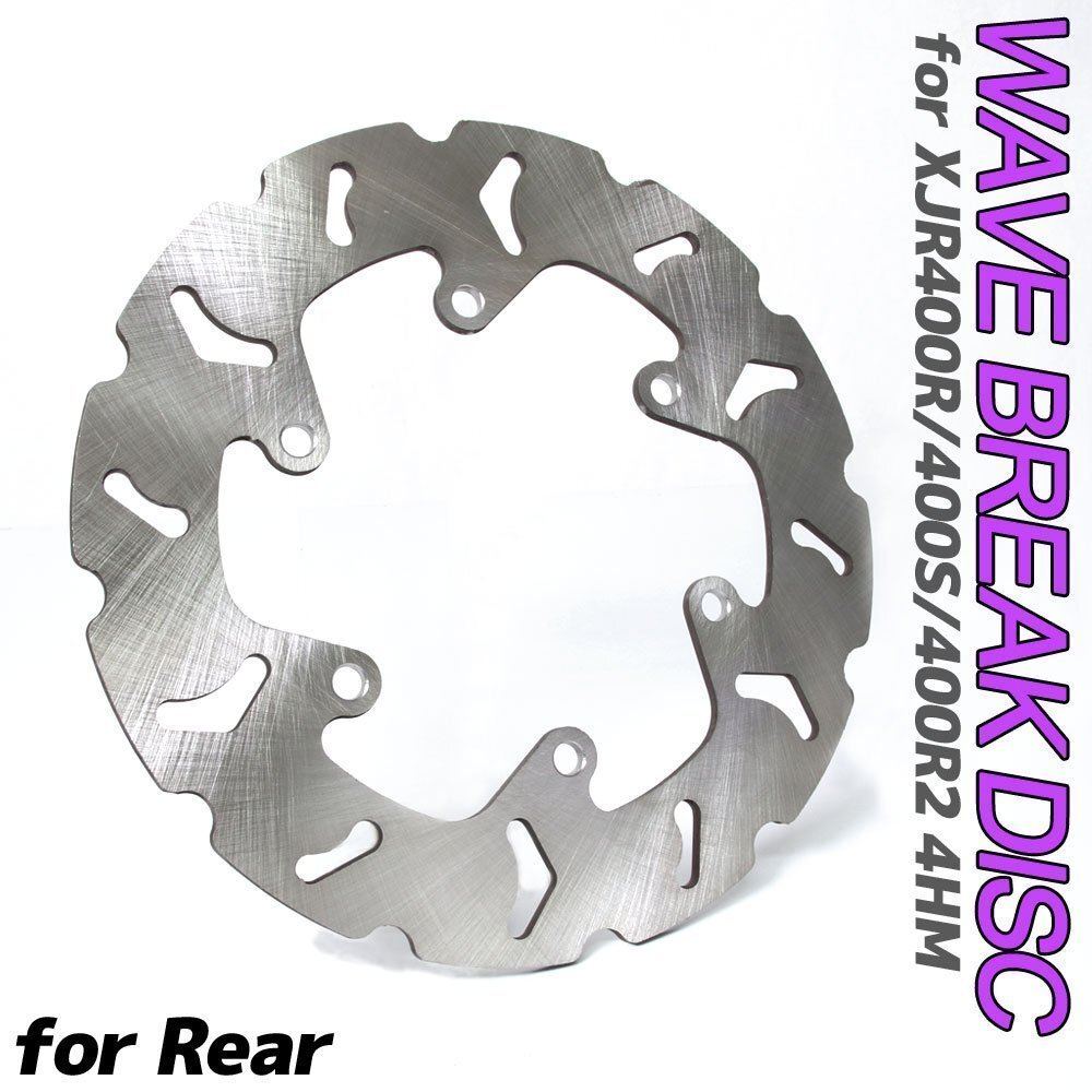 ヤマハ XJR400R/XJR400S/XJR400R2 (4HM) リア用 ウェーブブレーキディスク ローター バイク 交換 パーツ 修理拍卖