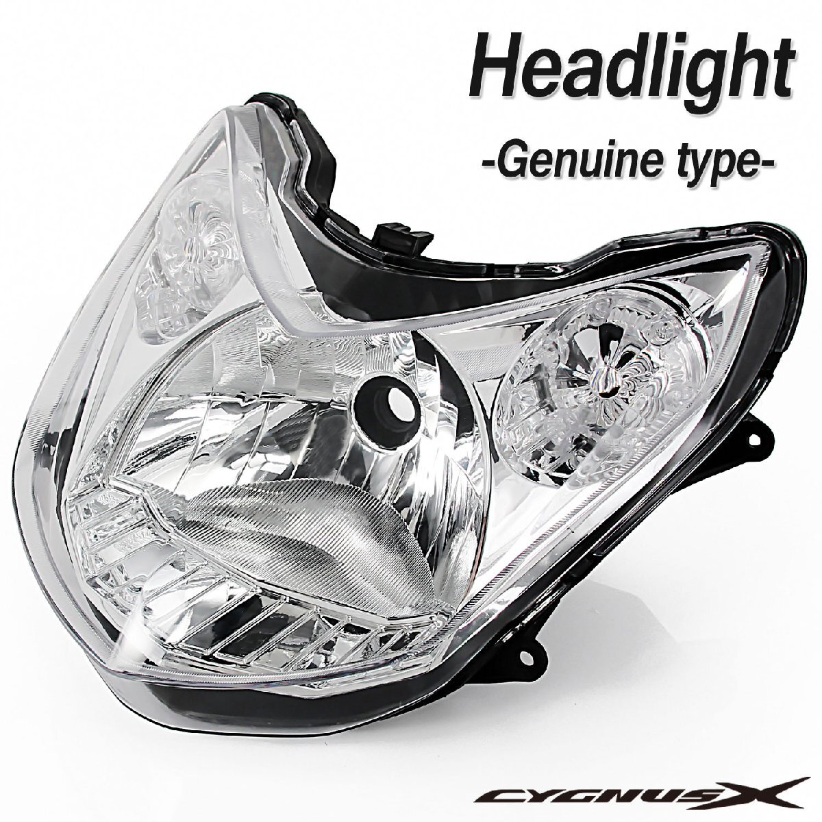 ヤマハ シグナスX/SR SE44J 2型 純正タイプ クローム メッキ バイク用ヘッドライト CYGNUS ヘッドライトASSY バイク オートバイ拍卖