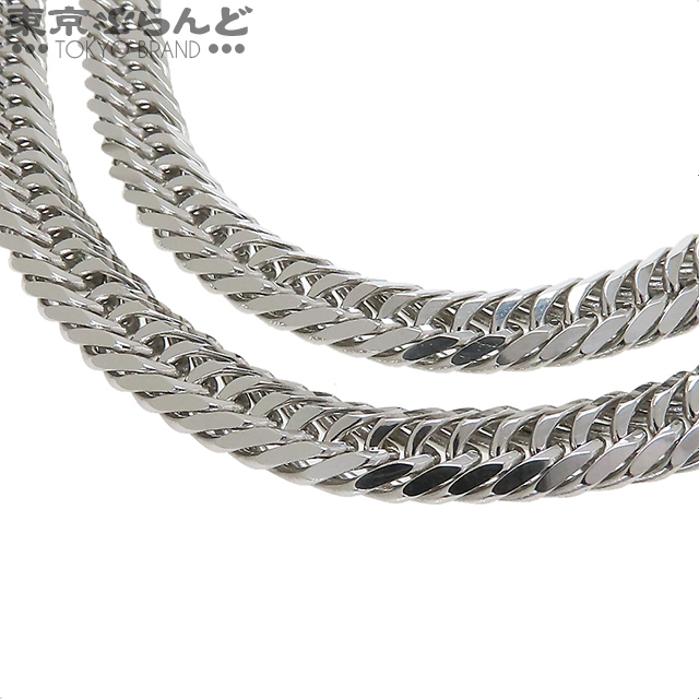 101762868 喜平 8面トリプル ネックレス Pt900 キヘイ 8面T 60.5cm 100.7g 造幣局検定刻印 プラチナ チェーン ネックレス 仕上済拍卖