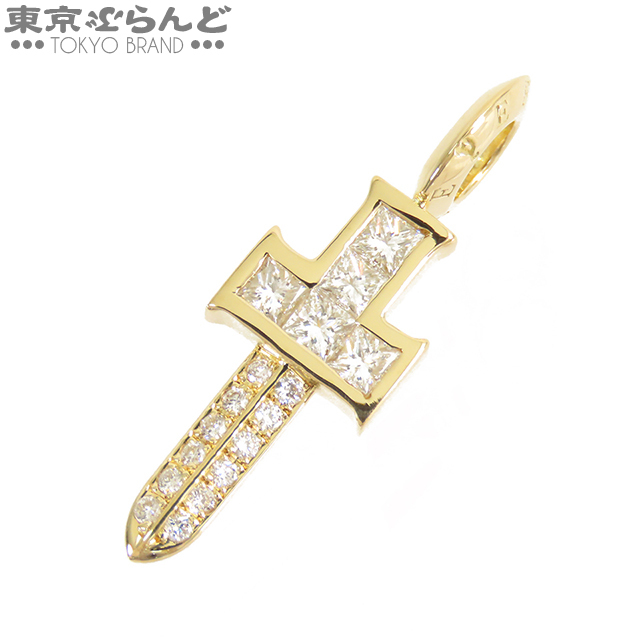 101814482 アイファニー EYEFUNNY ダーク S イエローゴールド K18YG ダイヤモンド ダガー チャーム ユニセックス 仕上済拍卖