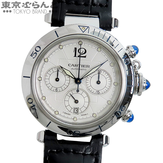 101820514 カルティエ パシャ W3103055 パシャドゥカルティエ プルジュール クロノグラフ 38mm 箱保 腕時計 メンズ 自動巻 仕上済 OH済拍卖