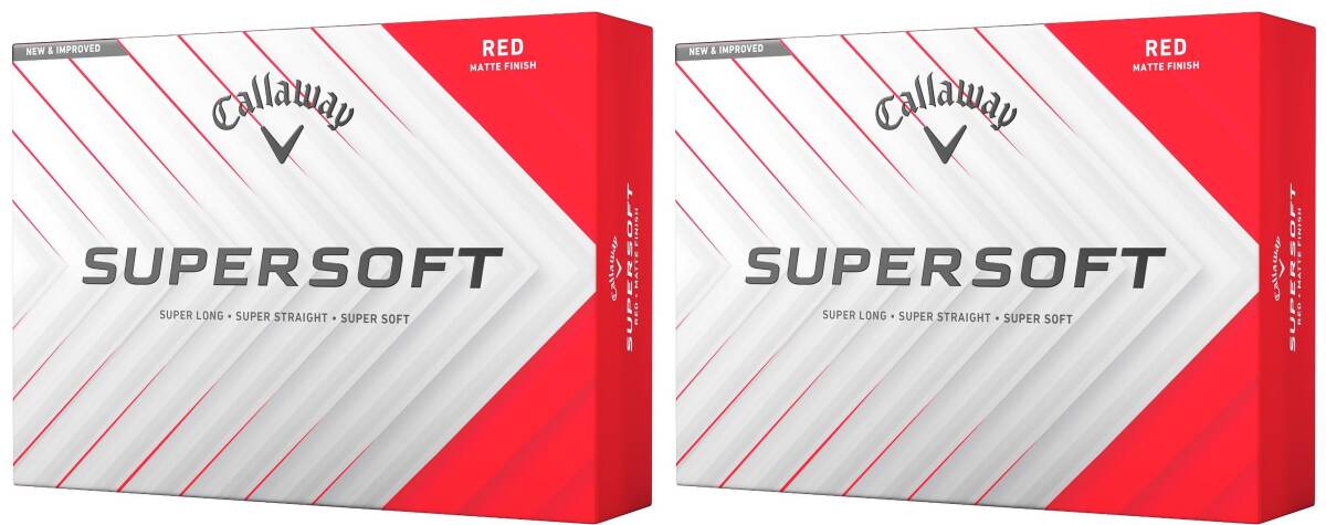 【2ダース】 キャロウェイ SUPERSOFT 【レッド】 2025年モデル 未使用新品 ゴルフボール 【SUPER SOFT スーパーソフト RED MATTE FINISH】拍卖
