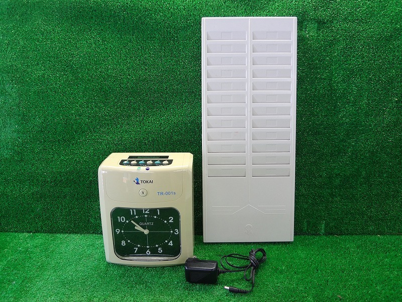 Kヤお0642■TOKAI トカイ 永益■タイムレコーダー タイムカードラック 2点セット■TR-001s■打刻機 オフィス用品 OA機器 事務用品拍卖