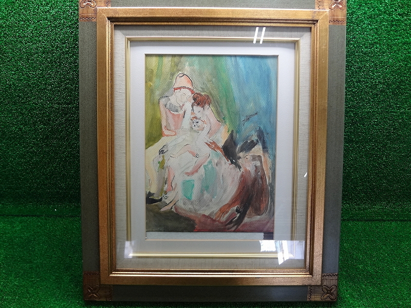 Kラあ0082 村田久弥子■絵画■油絵■肖像画■人物画■壁掛けアート■アート作品■額装■美術品■むらたくみこ拍卖