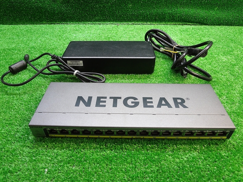 Kルお0796■NETGEAR ネットギア■16ポート PoE/PoE+ギガビットアンマネージスイッチ GS116PP■ハブ イーサネット PC周辺機器拍卖