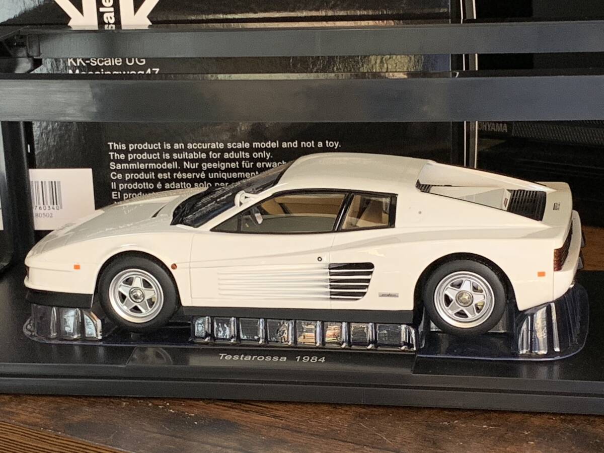 KK-Scale 1/18 フェラーリ テスタロッサ モノスペッキオ 1984 ホワイト US仕様 マイアミバイス Ferrari Testarossa US-Version MIAMI VICE拍卖