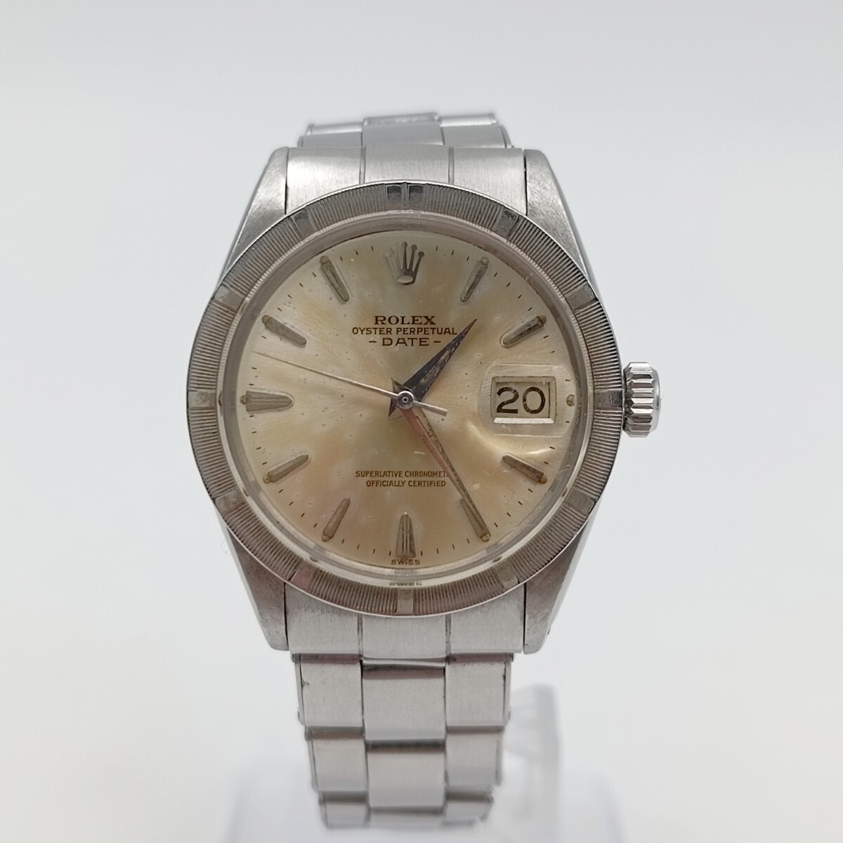 【1円スタート】ROLEX ロレックス オイスターパーペチュアル デイト シルバー 自動巻き 腕時計 拍卖