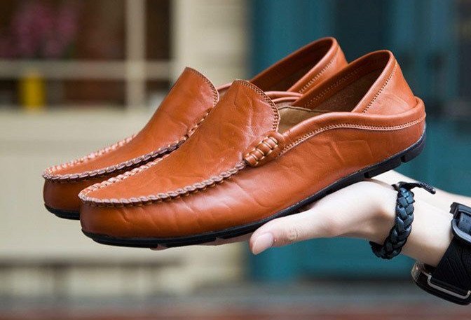 XX-20138/茶/42# 新品 高品質 英国風 牛革 メンズ ハンドメイド 本革 ドライビングシューズ スリッポン ローファー 牛革拍卖