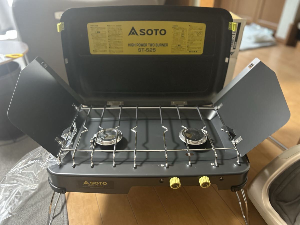 未使用保管品 SOTO ST-525 ハイパワーツーバーナー ソト アウトドア拍卖