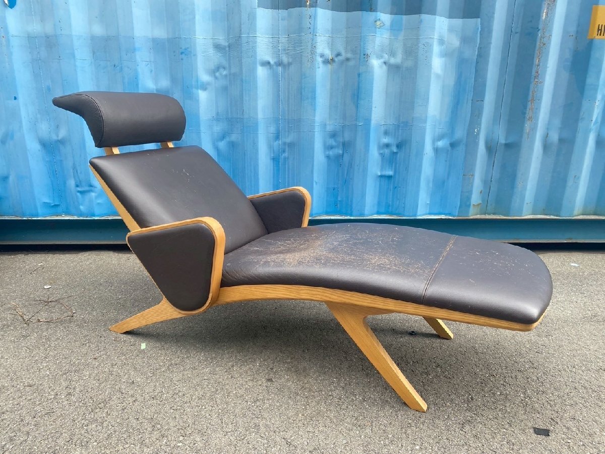 希少 GETAMA ゲタマ 寝椅子 Okamura&Marquardson デンマーク ハンス・J・ヴェグナー 北欧 中古品 直接引き取り大歓迎拍卖