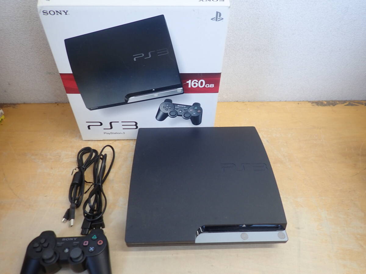 b③a 箱付◆プレイステーション3 (160GB) CECH-2500A (チャコール・ブラック) PS3/本体拍卖