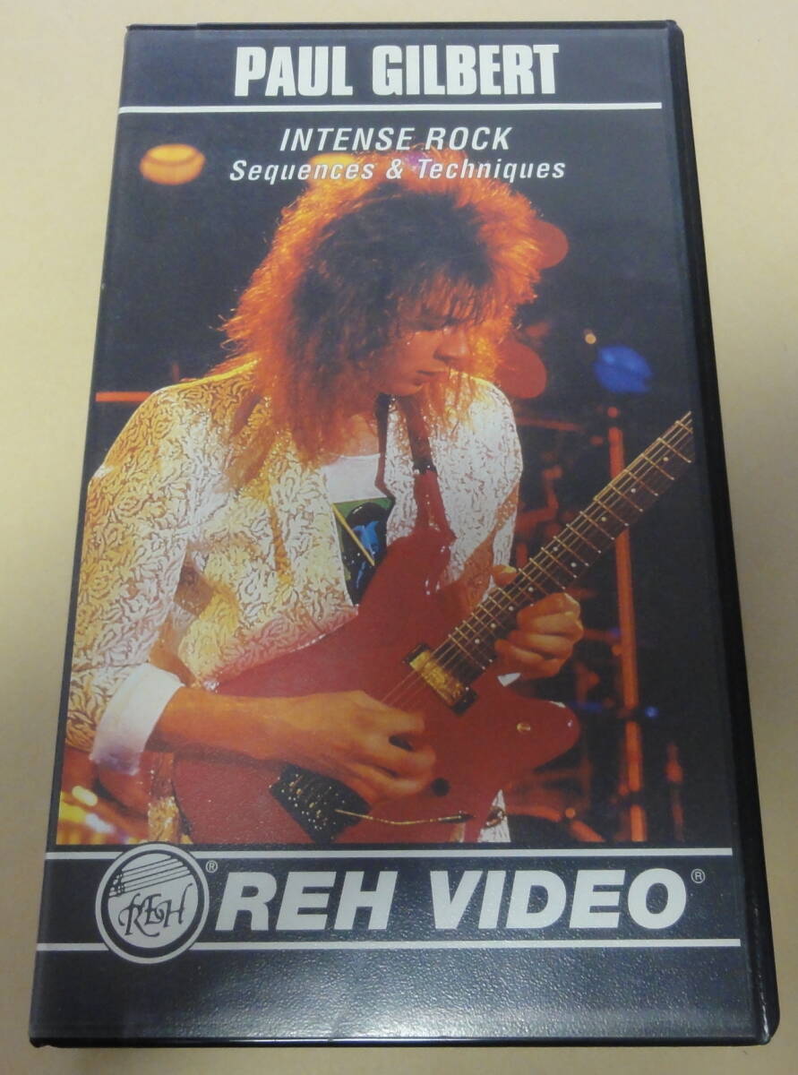 PAUL GILBERT インテンスロック VHS ビデオテープ ポール・ギルバート Intense Rock Sequences & Techniques REH VIDEO ギター教則 MR.BIG拍卖