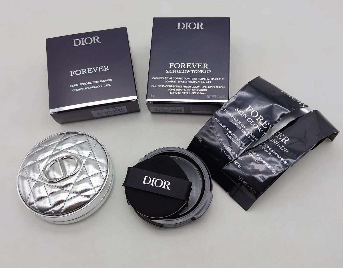 M★ディオール スキン フォーエヴァー トーンアップグロウクッション02+ケース★拍卖