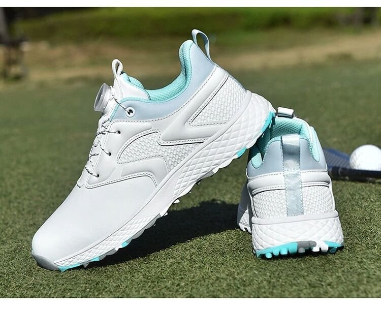 GRF-X31 白/青 42 絶賛 防滑 耐磨 撥水 通気性 強い弾力性 メンズ ゴルフシューズ 運動靴 スニーカー フィット感 36-42選拍卖