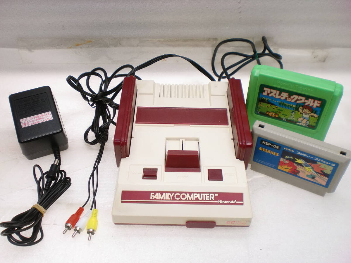 2510041 ファミコン本体AV仕様 ゲイモス アスレチックワールド 現状品拍卖