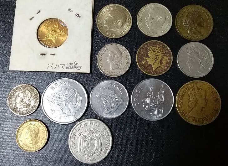 ☆☆【外国硬貨・アンティークコイン】旧硬貨 古銭 ブラジル・ジャマイカ・アルゼンチン・エクアドル硬貨/コイン コレクション拍卖
