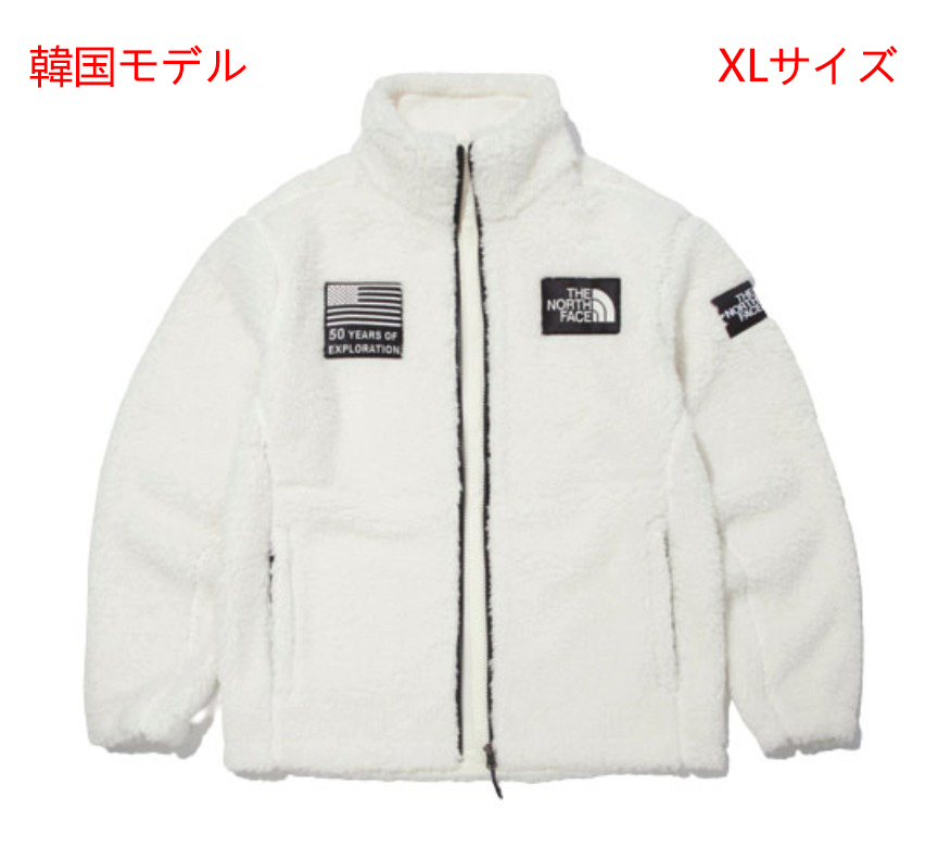 在庫わずか 韓国モデル THE NORTH FACE RIMO FLEECE JACKET/リモフリースザノースフェイスフリースジャケット50周年アイボリーXLサイズ拍卖
