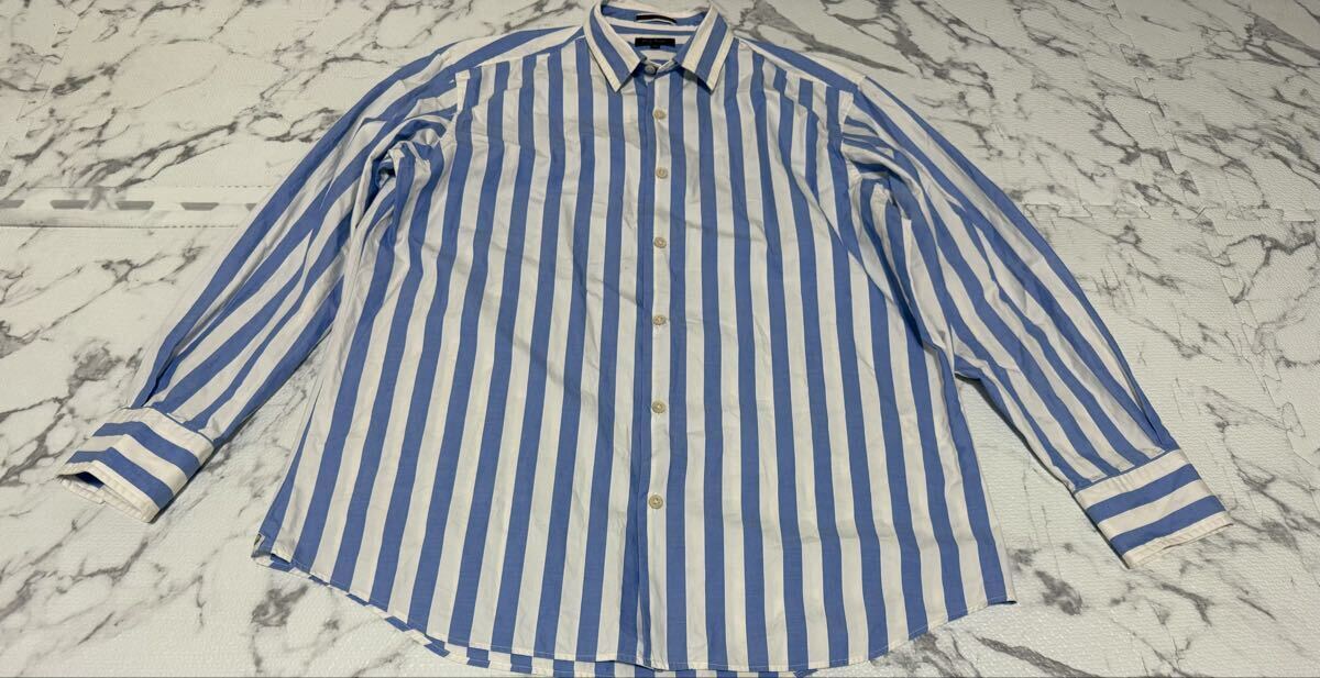 ★PaulSmith ポールスミス 長袖 シャツ 長袖シャツ ストライプ ボタンダウン メンズ Mサイズ拍卖