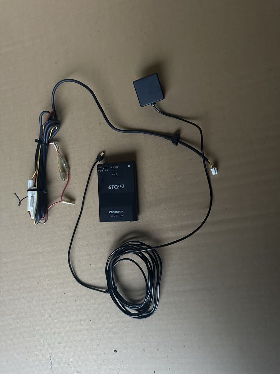 B219 パナソニック ETC2.0 Panasonic CY-ET5000GD アンテナ分離型 音声タイプ カード トラック用 ナビ連動 動作ok 拍卖