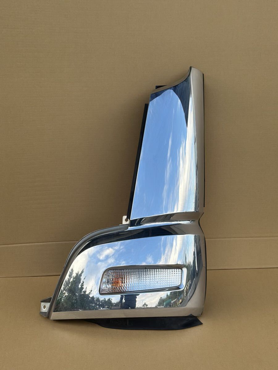 C27 純正 三菱 ふそう 07 スーパーグレート QKG-FS54VZ メッキコーナーパネル コーナーパネル 左 左側 助手席側 5拍卖