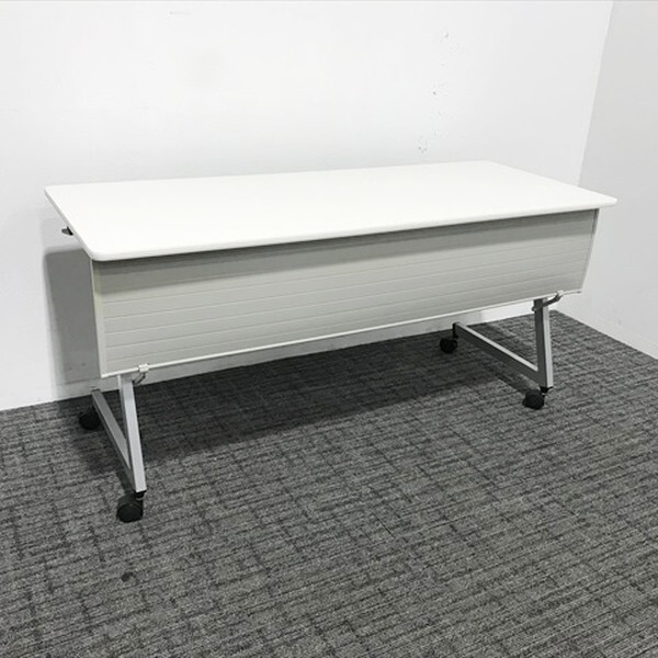 会議テーブル HX 幕板付 イトーキ ホワイト 中古 □ TF-868481B拍卖