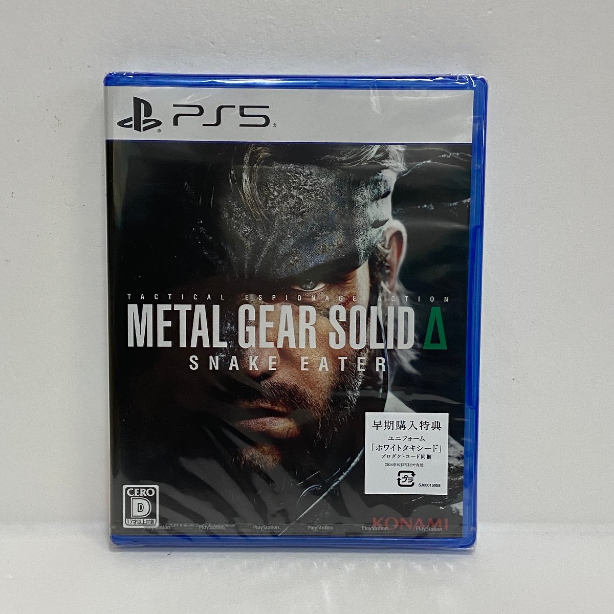 【618-25840k】【新品未開封】PS5ソフト METAL GEAR SOLID Δ SNAKE EATER メタルギア ソリッド△ スネークイーター拍卖