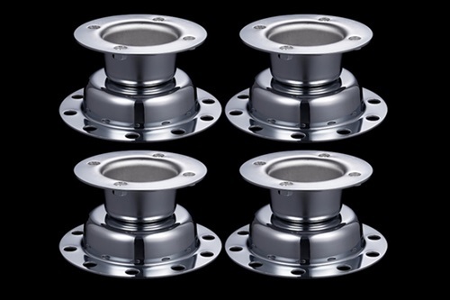 07ギガ&17ファイブスターギガ■新品⇒大型19.5 ISO 4軸低床用 ブラケット金具&リアハブキャップ ホイールスピンナー :GIGA-20 19.5-E,C×4拍卖