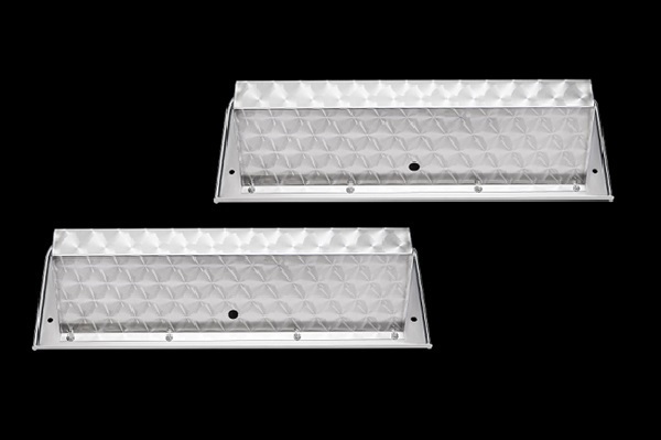 ■新品⇒JB丸スカ3連テールランプ専用ケース ウロコ&ウロコ仕様 丸棒巻き 裏蓋ウロコ仕様 左右セット デコトラ :テール箱ウロコ拍卖