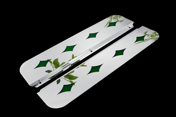 ■新品⇒プロフィア テラヴィ 寝台グリップ部分用パネル 鏡面菱抜き ステンレス 左右セット デコトラ 寝台窓 ベッド窓パネル 窓飾り:S-GⅡ4拍卖