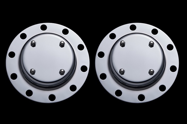 ■新品⇒大型トレーラーヘッドJIS●プロフィアテラヴィ 取付ブラケット金具&リア ハブキャップ ホイールスピンナー PRO-72 22.5B-10穴×2拍卖