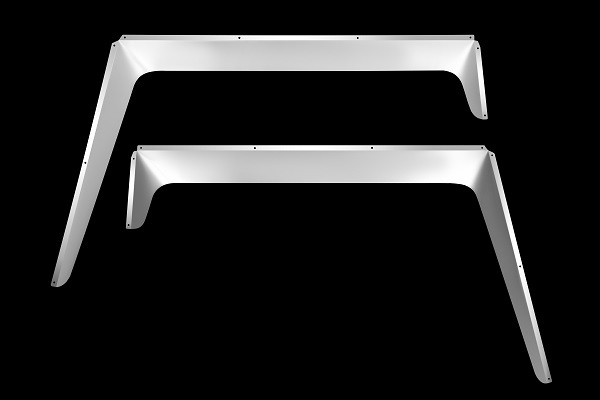 両面鏡面●新品⇒三菱ふそうスーパーグレート 17/07/2000 ステンレンス ドア バイザー 左右セット デコトラ:バイザ-DⅡ拍卖