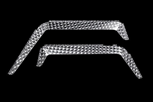 両面ウロコ●新品⇒日野 クルージングレンジャー ステンレンス ドアバイザー 左右セット デコトラ:バイザ-A拍卖