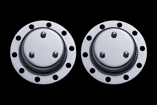 日野17&07レンジャープロ用■新品⇒4t車17.5インチ 取付ブラケット金具&リア ハブキャップ ホイールスピンナー :RAN-36 19.5-B拍卖