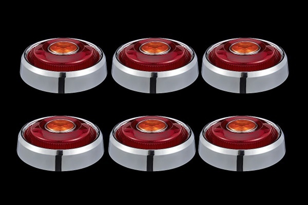 ■新品⇒超薄型ジャパンテール ランプ単体 3連セット左右 濃赤&橙色 JBサイズ スカイライン ケンメリ 希少 ヨンメリ デコトラ:HH,リング拍卖