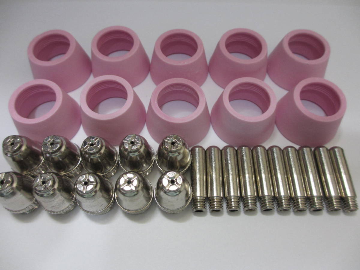 送料無料◆新品◆CUT60  プラズマカッター◆ ノズル  チップ  トーチ◆ 消耗品 10個セット ◆切断機  交換用 拍卖