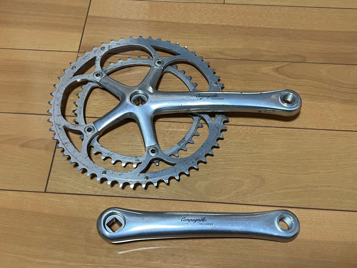 カンパニョーロ レコード クランク 175mm 53/39 スクエア campagnolo record 10s拍卖