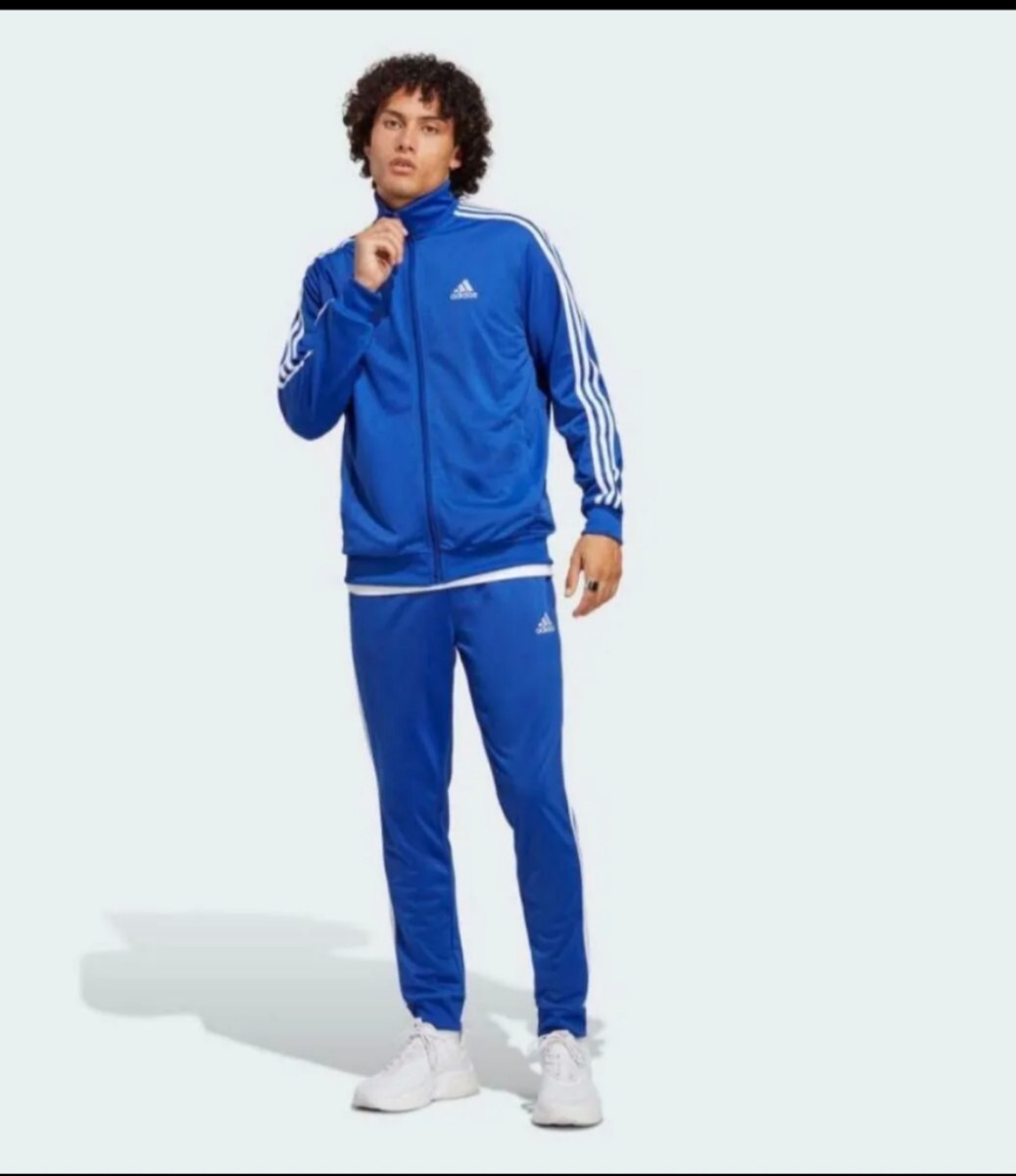 アディダス adidas スリーストライプス トリコット ジャージ上下 Mサイズ拍卖