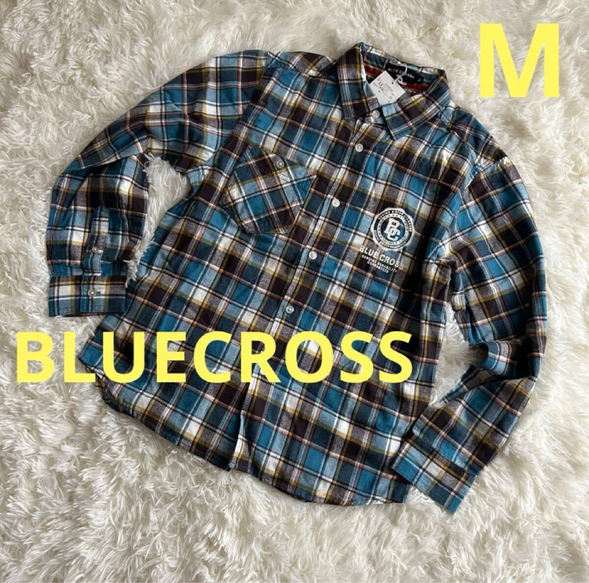 【新品】BLUE CROSS ブルークロス、ネルシャツ、チェックM/150 H拍卖