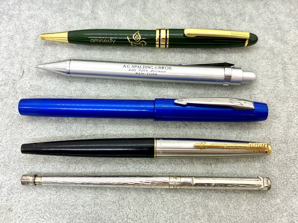 (OH5190他)万年筆・シャープペン・ボールペン おまとめ5本セット PARKER パーカー Tiffany & Co. ティファニー ヴィンテージ拍卖