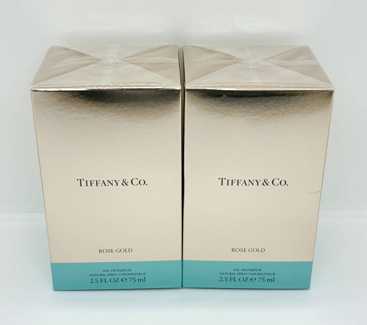 (I14858) 【新品未開封】TIFFANY&Co. ティファニー ROSE GOLD ローズ ゴールド オードパルファム EDP 75ml 香水 2個セット拍卖